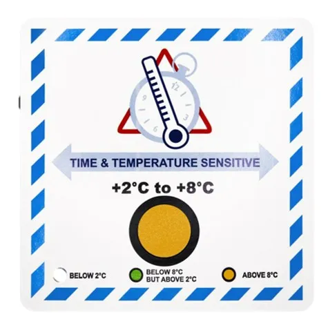 IATA Temperature Label with Visual Indicator