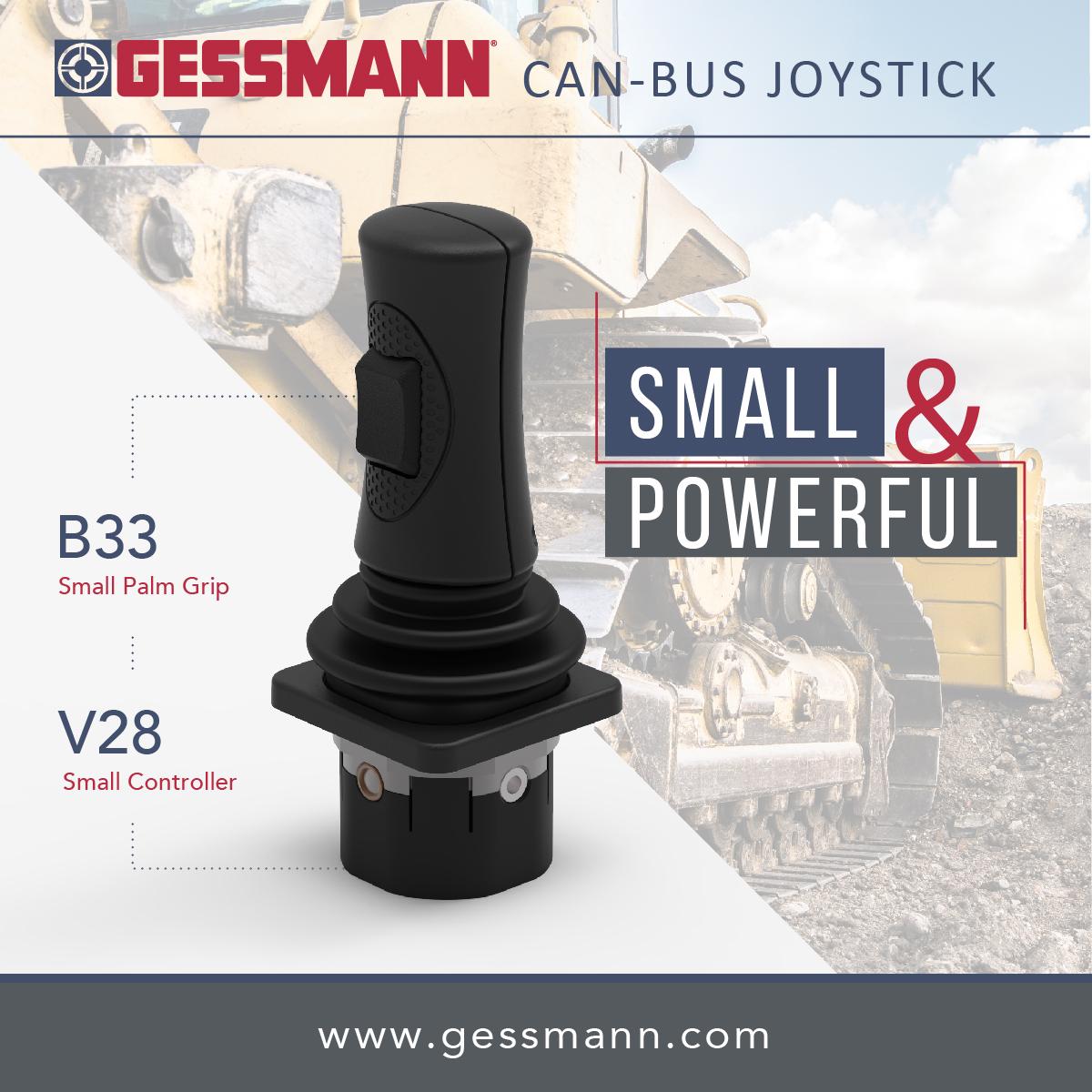 【製品情報】W.GESSMANN/ゲスマン　建設機械・クレーン向け　CAN-Bus対応　小型ハンドグリップ/ジョイスティック