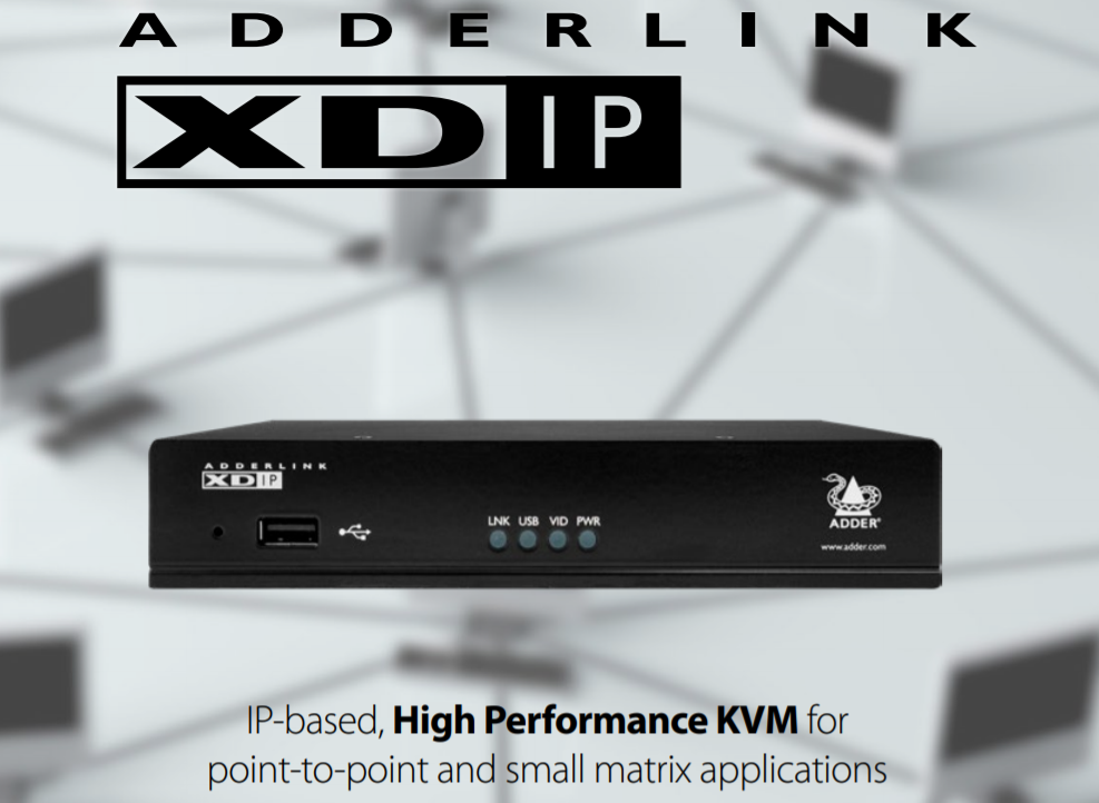 ⑤ADDER（アダー）IP-KVM　1920×1200@60fps HDMI対応　KVMエクステンダー XDIP