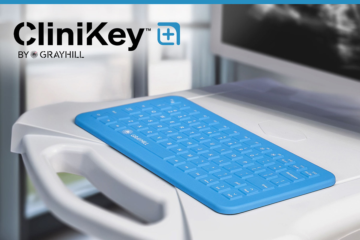 強力な消毒剤でも安心して使える医療機器向けパネルマウントキーボード「CliniKey&trade;」とは